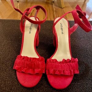 Brand New Red Ruffle Sandals